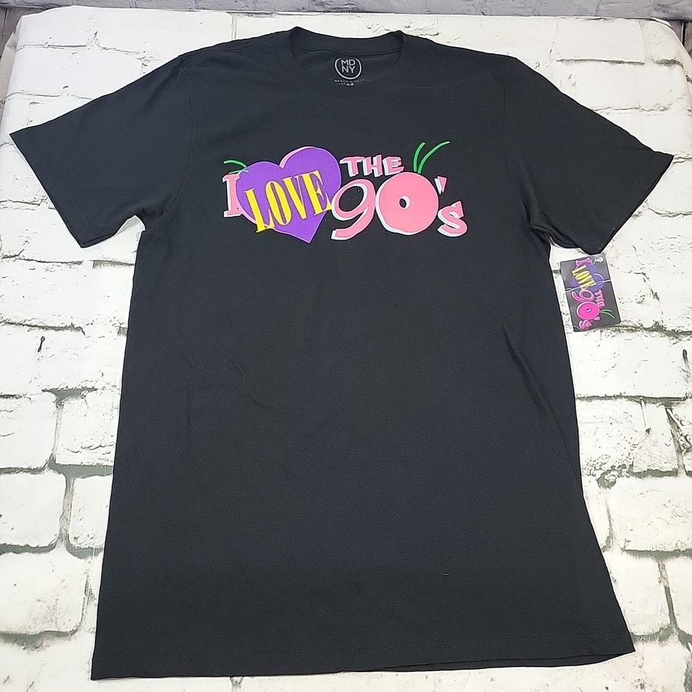 I Love The 90's T-Shirt Unisex Sz M Med Black New with Tags